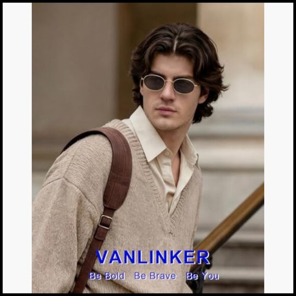 Metal Frame Polarized Sunglasses Retro Oval Vintage Style main image 4